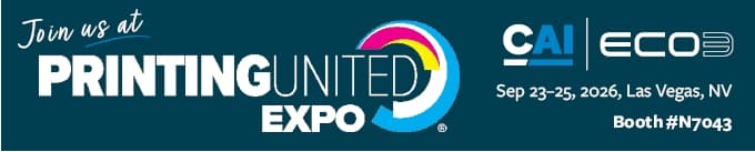 CAI and ECO3 at Printing United 2026 in Las Vegas, Nevada