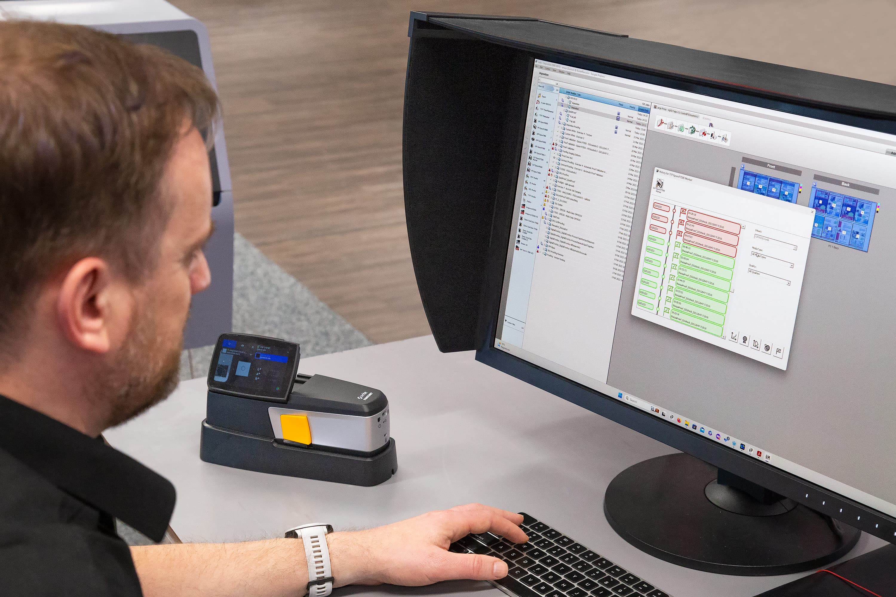 Man using computer with ECO3 Software